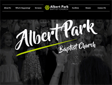 Tablet Screenshot of albertpark.org.au